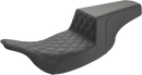 SADDLEMEN Step-Up Seat - Front Lattice Stitch - Black 897-07-172
