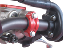 WORKS CONNECTION Rotating Master Cylinder Clamp - Part 31-200, Red