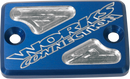 WORKS CONNECTION Billet Front Brake Reservoir Cover for ATV - Blue (Part Number 21-200)