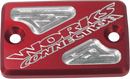 WORKS CONNECTION Billet Front Brake Reservoir Cover for ATV - Red (Part