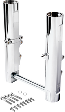 Performance Machine (PM) Chrome Fork Legs - Lower Dual Disc for 5.5” Wide Wheels - Part 0208-2173-CH