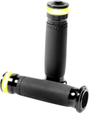 PERFORMANCE MACHINE (PM) Vision Series Contour LED Turn Signal Grips - TBW - Black 0063-2100M-B