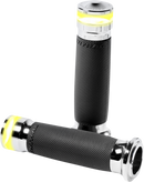 PERFORMANCE MACHINE (PM) Vision Series Contour LED Turn Signal Grips - TBW - Chrome (Part