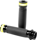 PERFORMANCE MACHINE Vision Series Contour LED Turn Signal Grips - Black, Part 0063-2101M-B