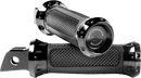 Performance Machine (PM) Overdrive Driver Foot Pegs in Black for Harley-Davidson FL/FX Models (Part