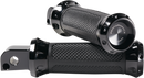 Performance Machine Overdrive Passenger Foot Pegs for Harley-Davidson FL/FX - Black – Part 0035-1245M-B