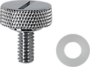 DRAG SPECIALTIES Seat Knob - Slotted - Chrome - 1/4"-20 370297