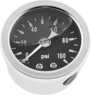 Bikers Choice 0-100 PSI Oil Pressure Gauge with Carbon Face and Stainless Bezel