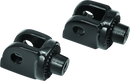 Kuryakyn Splined Adapter Mount Gloss Black for Motorcycle Footpegs and Floorboards