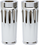 ARLEN NESS Fork Boot Covers - +2" - Chrome - Deep Cut - FL 20-027