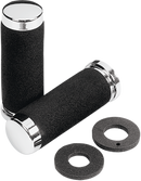 PARTS UNLIMITED Cruiser Grips - Foam - 7/8" - 140 mm - Chrome L99-90921