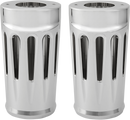 ARLEN NESS Fork Boot Covers - Chrome - Deep Cut - FL 20-032