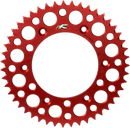 RENTHAL Twinring™ Rear Sprocket - 51 Tooth - Red - Honda 1540-520-51GPRD