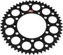 RENTHAL Rear Sprocket - Aluminum - 52 Tooth - Black - Suzuki 123U-520-52GYBK