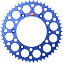 RENTHAL Rear Sprocket - Aluminum - 49 Tooth - Blue - Suzuki/Yamaha 121U-428-49GPBU