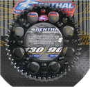 RENTHAL Rear Sprocket - Aluminum - 48 Tooth - Black - Suzuki/Yamaha 121U-428-48GPBK