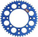 RENTHAL Rear Sprocket - Aluminum - 47 Tooth - Blue - YZ 65 121U-420-47GBBU