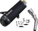 AKRAPOVIC Muffler - Black - Stainless Steel - GTS/GTV S-VE3SO9-HRSSBL