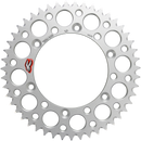 RENTHAL Rear Sprocket - Aluminum - 47 Tooth - Silver - Yamaha 150U-520-47GBSI