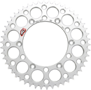 RENTHAL Rear Sprocket - Aluminum - 50 Tooth - Silver - Yamaha 150U-520-50GBSI