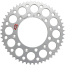 RENTHAL Rear Sprocket - Aluminum - 52 Tooth - Silver - Honda 154U-520-52GRSI
