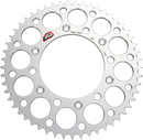 RENTHAL Rear Sprocket - Aluminum - 53 Tooth - Silver - Honda 154U-520-53GRSI
