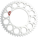 RENTHAL Rear Sprocket - Aluminum - 49 Tooth - Silver - Kawasaki 191U-420-49GESI