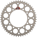 RENTHAL Rear Sprocket - Aluminum - 50 Tooth - Silver - Kawasaki 191U-420-50GESI