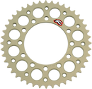 RENTHAL Rear Sprocket - Aluminum - 44 Tooth - Suzuki/Yamaha/Kawasaki 210U-520-44P-HA