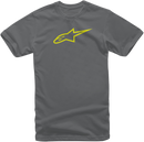 ALPINESTARS Ageless T-Shirt - Charcoal/Hi-Vis Yellow - XL 1032720301855XL