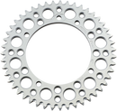 RENTHAL Rear Sprocket - Aluminum - 47 Tooth - Silver - Kawasaki/Suzuki 408U-420-47GESI