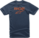 ALPINESTARS Ride 2.0 T-Shirt - Navy/Orange - XL 1038720007032XL
