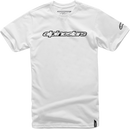 ALPINESTARS Wordmark T-Shirt - White/Black - 2XL 10367201520102X