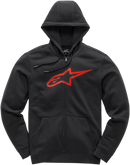 ALPINESTARS Ageless II Zip Hoodie - Black/Red - XL 1038530521030XL