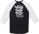 ALPINESTARS Booted Raglan T-Shirt - Black/White - 2XL 12107100410202X