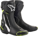 ALPINESTARS SMX Plus Boots - Black/White/Yellow Fluorescent - US 12 / EU 47 2221019-125-47