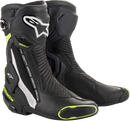 ALPINESTARS SMX Plus Vented Boots - Black/White/Yellow - US 9.5 / EU 44 2221119-125-44