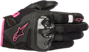 ALPINESTARS Stella SMX-1 Air V2 Gloves - Black/Fuchsia - Large 3590518-1039-L