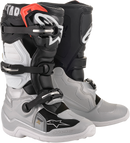 ALPINESTARS Youth Tech 7S Boot - Black/Silver/White/Gold - US 2 / EU 34 2015017-1829-2