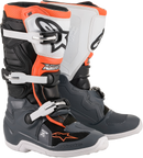 ALPINESTARS Youth Tech 7S Boot - Black/Gray/White/Orange Fluorescent - US 6 / EU 39 2015017-1124-6