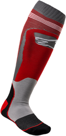 ALPINESTARS MX Plus 1 Socks - Red/Gray - Small/Medium 4701820-318-SM