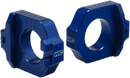 WORKS CONNECTION Elite Axle Block for Yamaha 17-265 - Precision CNC Aluminum Blue