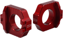 WORKS CONNECTION Elite Axle Block for Yamaha 17-270 - Precision CNC Aluminum Red