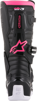 ALPINESTARS Stella Tech 3 Boots - Black/White/Pink - US 8 / EU 39 2013218-130-8