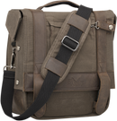 BURLY BRAND Voyager Detachable Waxed Cotton Saddlebag - Brown B15-1000D