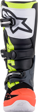 ALPINESTARS Youth Tech 7S Boots - Black/Gray/Red/White/Yellow - US 8 / EU 42 2015017-9058-8