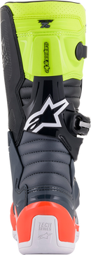 ALPINESTARS Youth Tech 7S Boots - Black/Gray/Red/White/Yellow - US 3 / EU 35.5 2015017-9058-3