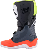ALPINESTARS Youth Tech 7S Boots - Black/Gray/Red/White/Yellow - US 7 / EU 40.5 2015017-9058-7