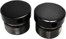 LA CHOPPERS Flush-Mount Fork Cap - 39 mm - Gloss Black Powder Coat LA-7504-39B