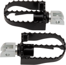 BURLY BRAND MX Foot Pegs - Driver - Black/Chrome B13-1007B